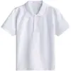 Uniforme Escolar de Verão para Crianças 2026 Camiseta Polo de Manga Curta Camiseta Azul de Manga Meia-Manga Tops Esportivos para Meninos e Meninas Uniformes de Classe para Estudantes