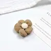Pequeña tela plisada fresca con flores de cinco pétalos de colores, accesorios para el cabello, horquillas, lazos, ropa, calcetines y más.