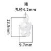 Joyería de Plata Esterlina DIY s925 Plata Esterlina Zodiaco Adornos de Plata 12 Zodiaco Dragón Año de Nacimiento Regalo Colgante para Hombres y Mujeres