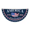 Amazon Transfronteiriça EUA 250º Aniversário Bandeira Dia da Independência Casal Decoração Comemorativa Bandeira em Forma de Leque Dupla Face Personalização