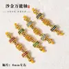 Dorado Arenisca Incrustado Eje Universal Hecho a Mano DIY Accesorios Eje de Conexión Wenwan Colgante de Collar Pulsera Accesorios de Pulsera