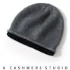 Gorro de Tricô para Mulheres, Estilo Japonês, Outono e Inverno, Gorro Slouchy de Alta Qualidade, Moderno, Emagrecimento Facial, Gorro Artístico de Lã Cashmere