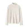 Suéter de Cachemira Baicaierong 2026 Otoño/Invierno para Mujer con Cuello Alto, Diseño Versátil, Tejido de Lana Cachemir