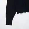 Moda Feminina AliExpress 2026 Estilo Europeu e Americano Casual Solto Zíper Gola Alta Jaqueta de Tricô Suéter A37387