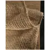 Wabi-sabi Retro Gasa Zen Yute Natural Tela de Gasa de Yute Malla Transparente Malla Gruesa de Yute Tela Accesorios de Decoración DIY