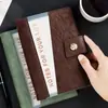 Cuaderno de Hojas Sueltas Piel de Vaca A5 Aspecto de Alta Gama Negocio Simple Engrosado Piel Suave Oficina Línea Horizontal Diario Personalización