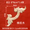 Talla de Madera Dongyang Madera Maciza Flores Talladas Flores de Esquina China Paredes de Fondo Estilo Americano Decoración de Flores de Madera Francesa Adhesivos de Madera Piezas de Flores de Línea