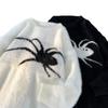 Tendencia Nacional Retro Americano Nicho Tejido de Araña para Hombre Otoño e Invierno Cómodo Holgado Casual Suéter Cuello Redondo Tejido