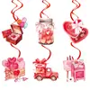 Nuevo Producto de Amazon: Set de Pancarta y Guirnalda Temático de San Valentín Qixi, Pancarta de Panal para Decoración de Bodas y Fiestas