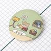 Broche de distintivo de menina da floresta patch de desenho animado coração de menina MengMeng acessórios para bolsa alfinete atacado e-commerce presentes
