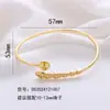 Accesorios para Pulseras de Perlas DIY Chapado Galvánico de Oro Real de 18K Pulsera de Retención de Color Fuerte Joyería de Pulsera de Lujo Ligero de Gama Alta Europea y Americana para Mujeres