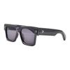 Gafas de sol con remaches decorativos, montura gruesa y diseño de flecha de arroz, estilo europeo y americano, con montura gruesa y diseño de moda para combinar con todo.