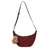 Yozzi 2026 principios de otoño nueva moda bolsos casuales simples de textura para el día a día bolso cruzado versátil bolso tipo albóndiga retro