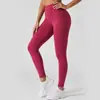 Pantalones de Yoga para Correr Juyitang Melocotón Cadera Elásticos Cintura Alta Abdominal Levantamiento de Cadera Sensación Desnuda Sin Marcas
