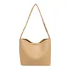 Bolso de axila tejido retro nuevo 2026, bolso de mano estilo cesta de cuero suave PU, bolso tote, bolso de trabajo y bolso para mamá