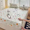 Protector de colchón impermeable, almohadilla a prueba de orina de una sola pieza, funda de cama anti-orina de gato, protector de colchón a prueba de polvo y suciedad de cobertura total, juego de sábanas antideslizante
