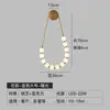 Lámpara de Pared Nórdica para Mesita de Noche Creativa Estilo Crema Popular en Internet Pared de Fondo de Sala de Estar Decorativa Collar de Diseñador Lámpara de Habitación Frijol Mágico