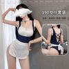 Lencería sexy caliente uniforme de mucama para juego de roles sin quitar tentación pasión pijama puro querer enviar al por mayor