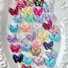 Fantasía de Verano Nuevo Galvanizado UV Mariposa Mariposa Voladora Cadena de Teléfono Móvil con Cuentas DIY Colgante Collar Accesorios de Joyería