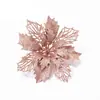 Decoración navideña regalo 16cm cebolla en polvo Flor de Navidad Decoraciones de árbol de Navidad Adornos navideños DIY Accesorios