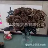 Rosa Vermelha Simulada Afetuosa Flor Falsa Preta Flor Simulada Única Flor Decorativa Arranjo para Sala de Estar Flores de Halloween