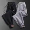 Pantalones de hombre transfronterizos 2026 otoño e invierno nuevo estilo holgados casuales largos con forro polar, de pierna recta con puño, pantalones de chándal para hombre