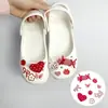 Accesorios para zapatos tipo ballet perforados DIY, accesorios de perlas y pedrería, hebillas de zapato desmontables de alta gama y decoraciones para la superficie del zapato
