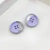 Botões Coloridos de Resina em Estoque do Fabricante para Casacos de Lã, Suéteres e Jaquetas Femininas, Design de Botão Beauty Meio Rosto