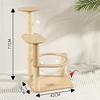 Amazon Rack de escalada para gatos transfronteiriços Ninho de gato Árvore para gatos integrada Rack de escalada para gatos multicamadas Árvore para gatos Brinquedo de gato integrado para apartamento pequeno