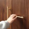 Maçaneta de Porta de Guarda-Roupa Longa Preta Moderna Simples Dourada Clara Luxuosa Nórdica Maçaneta de Porta de Armário Pequeno Gaveta Estilo Europeu