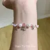 Pulseira de franja com estrela-do-mar e concha estilo coreano e japonês, única, delicada e personalizada, perfeita para fotos na praia