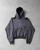 Sudadera con capucha Estilo Oscuro Y2K Rasgada Gótica Mismo Estilo Ins High Street Americano Nuevo Estilo Transfronterizo Otoño e Invierno 2025