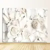 Pintura decorativa de planta de peonía blanca nórdica, núcleo de pintura para decoración del hogar, sala de estar, popular en AliExpress, núcleo de pintura en lienzo decorativo