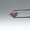 Color Duradero Oro de 18 Quilates Circonita Oval Doble Colgante Joyería Hecho a Mano DIY Pulsera Collar Pulsera de Cuentas Accesorios Materiales