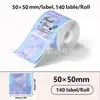 El papel térmico con patrón de degradado de color es adecuado para papel de etiqueta térmica Shuo t50 Jingchen b3s De Tong p1 Puqu AQ