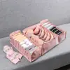 Caixa Organizadora de Malha para Roupas Íntimas Domésticas para Meias, Sutiãs e Roupas Íntimas Caixa Organizadora com Divisórias Tipo Gaveta E18
