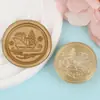 Sello de Cera Navideño Personalizado con Cabeza de Cobre Latón Grabado Diseño Patrón Sello de Cera para Cerrar Sobres Sello de Cabeza