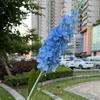 Hortensia azul oscuro comercio exterior azul zafiro viento oceánico boda simulación hortensia camino guía techo mano flores falsas al por mayor