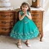 AliExpress Ebay Vestido de Niña Lentejuelas Bordado Tridimensional Vestido Tutú Encaje Malla Vestido de Princesa Vestido de Dama de Honor Vestido de Boda