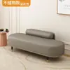 Banqueta de Cambio de Zapatos de Lujo Ligero, Banco al Pie de la Cama para Dormitorio, Banco con Almacenamiento, Banco Sofá Largo para Vestidor, Banco de Descanso con Respaldo para Tienda de Ropa