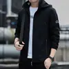 Chaqueta Casual para Hombre 2026 Otoño Nueva Tendencia Estilo Coreano Marca Versátil con Capucha Ropa para Hombre