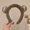 Diadema de Orejas de Conejo Estilo Estrella Dailu Corea del Sur Popular en Internet Lindo Dibujo Animado Muñeca Horquilla Diadema Máscara Facial de Felpa