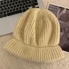 Chapéu de lã feminino outono e inverno estilo japonês chapéu de pescador grande versátil para circunferência da cabeça grande chapéu de tricô quente proteção para as orelhas chapéu para o frio faz o rosto parecer pequeno