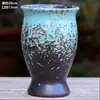 Vaso de flores carnudo doméstico fita de incisão alta entalhe planta zisha cerâmica penhasco pilha velha vaso respirável
