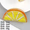 Pinza de Pelo de Acrílico Coreana Dopamina para Mujer, Pinza de Garra Grande Creativa Estilo Fruta para Volumen, Pinza Tiburón para Peinado