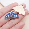 Amazon Transfronterizo Estilo Retro Pastoral Mariposa Colorida Aleación Accesorios Pendientes DIY Colgante para Bolso Colgante Decorativo