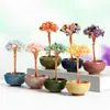 Fábrica por atacado todos os tipos de árvore de cristal natural ametista ágata home office decoração original cor de pedra forma tigela