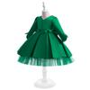 Vestido nuevo de niña de Amazon vestido de princesa abullonado de manga larga de satén para niños Pequeño anfitrión disfraz de piano