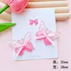 Novas Cores de Gelatina Borboleta Acrílico Acessórios DIY Capa de Celular Fivela de Sapato Aplique Flor de Sapato Material para Acessórios de Cabelo
