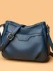 Bolsa feminina texturizada em couro genuíno 2024 nova moda versátil para mães de meia-idade bolsa de ombro estilo western bolsa mensageiro de grande capacidade